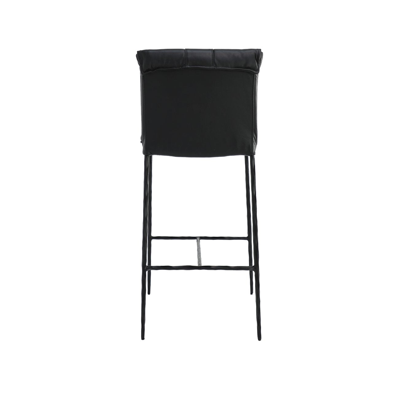 Foundry Leather Barstool - 75cm - Black