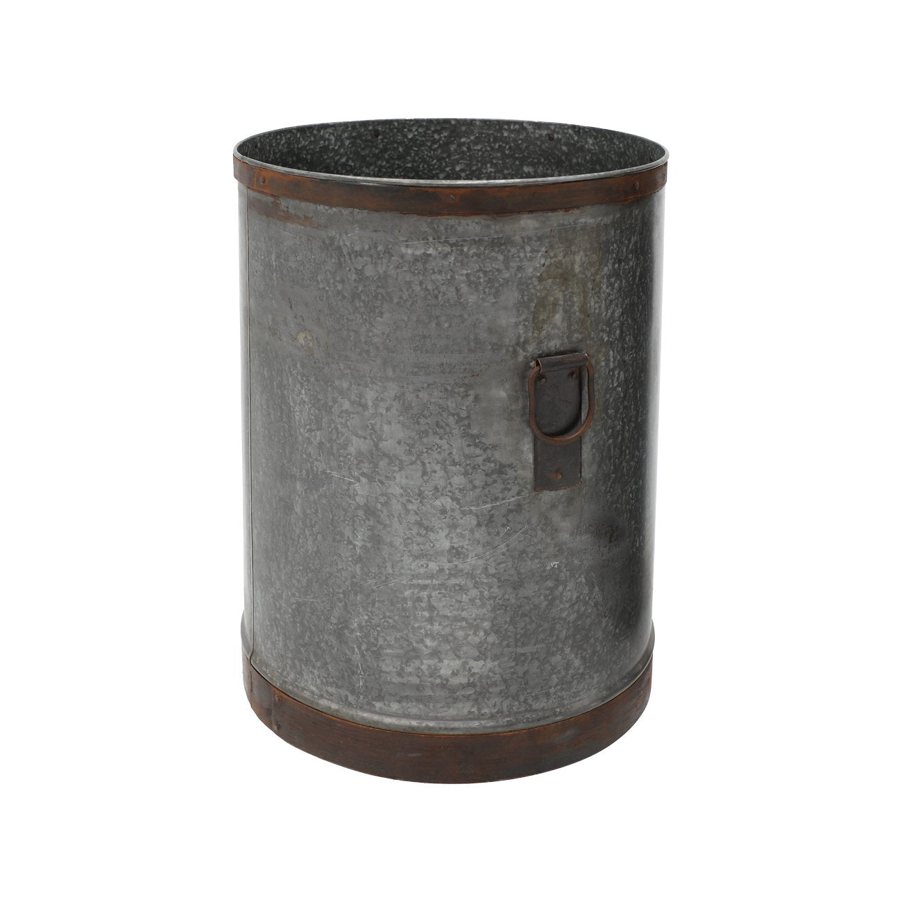 Flint Drum Planter - 80cm High