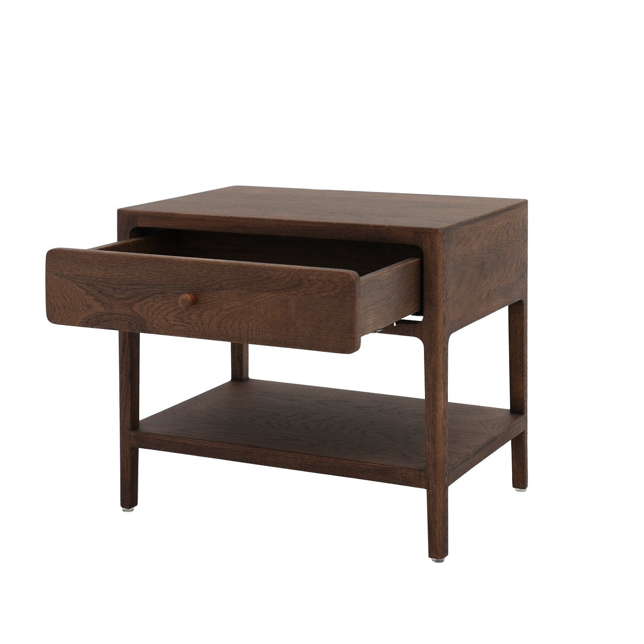 Lunde Bedside - Walnut Brown
