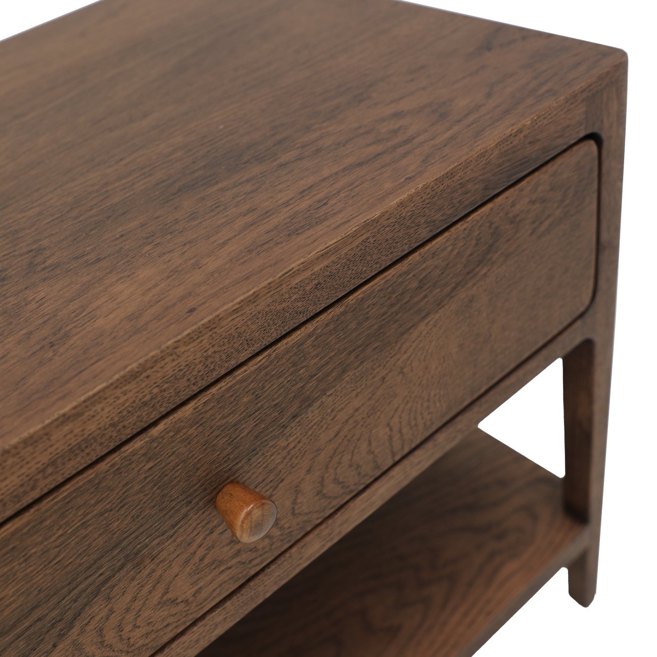 Lunde Bedside - Walnut Brown