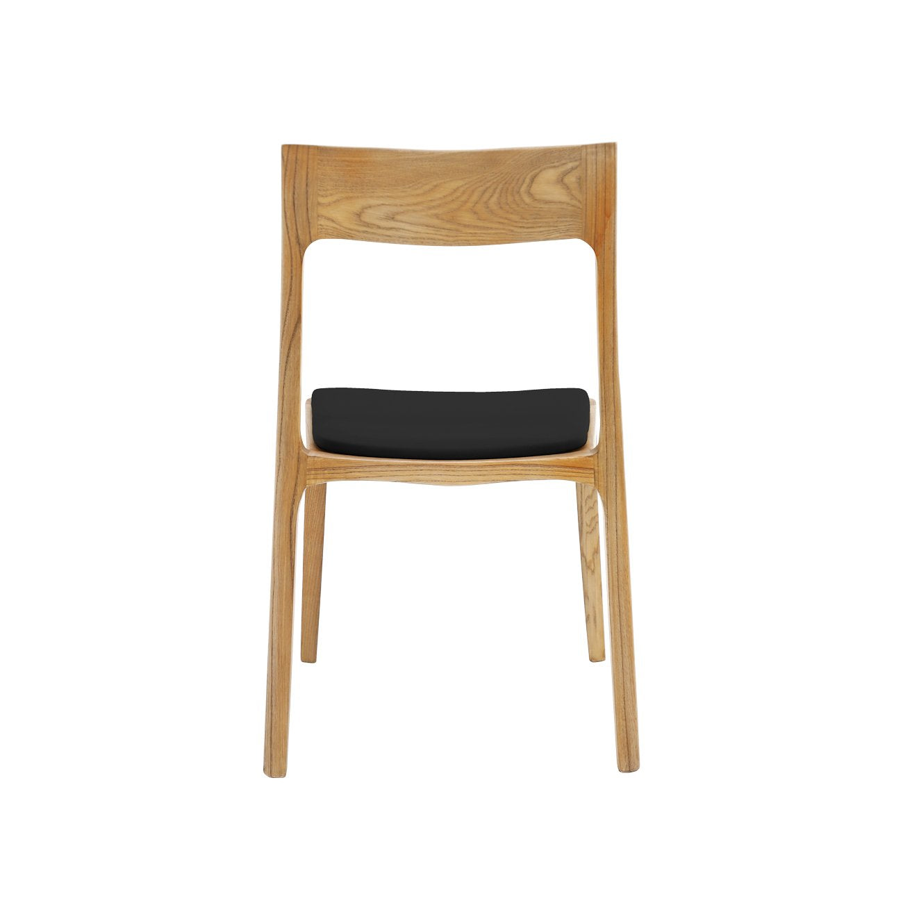Cooper Stackable Dining Chair - Vaasa Frame / Black Leather