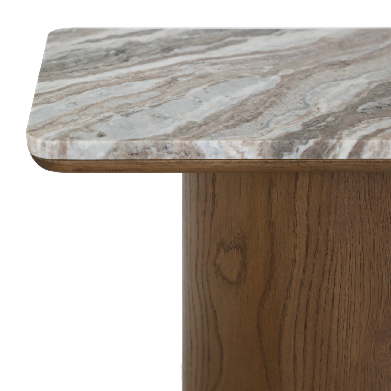 Barlow Marble Console Table - Walnut