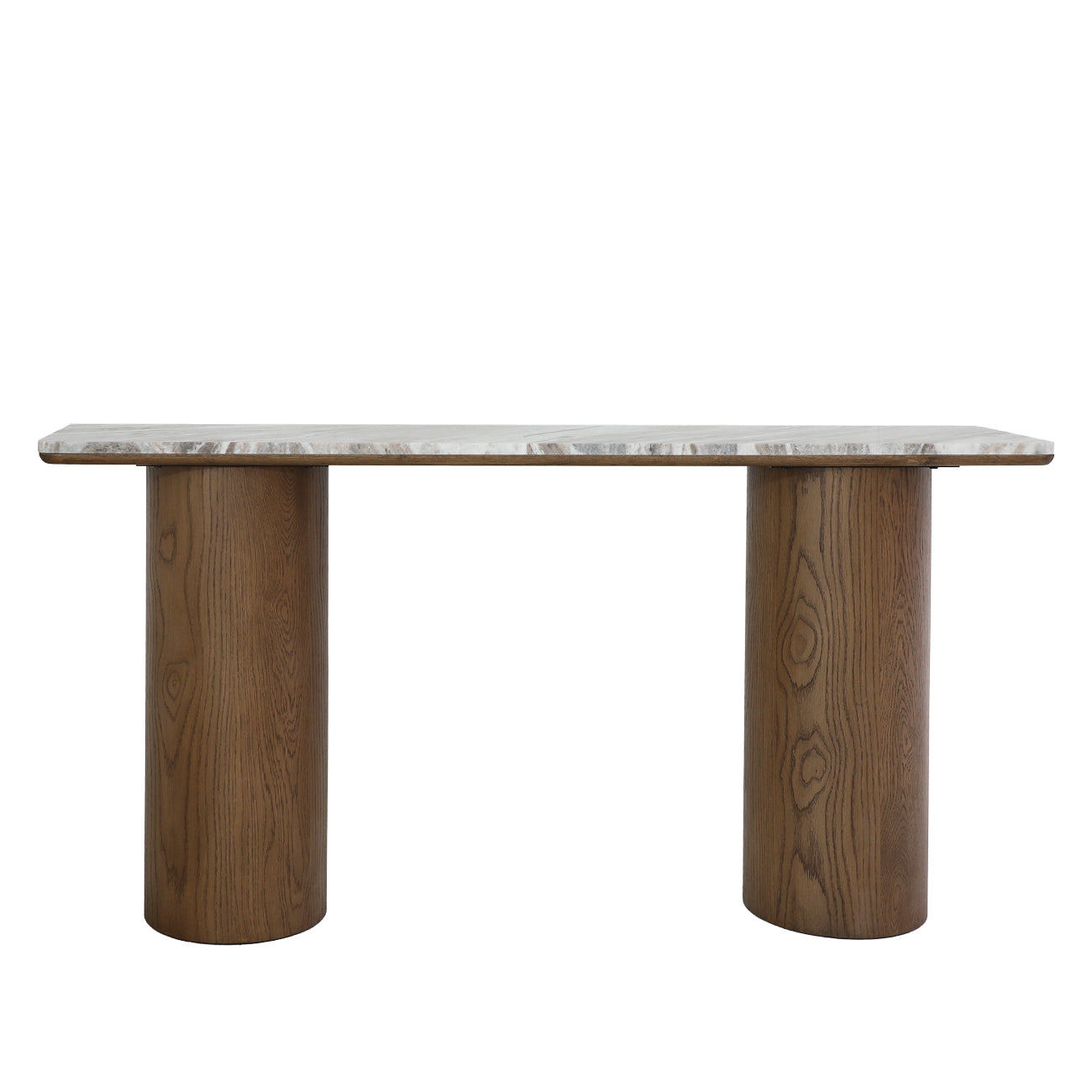 Barlow Marble Console Table - Walnut