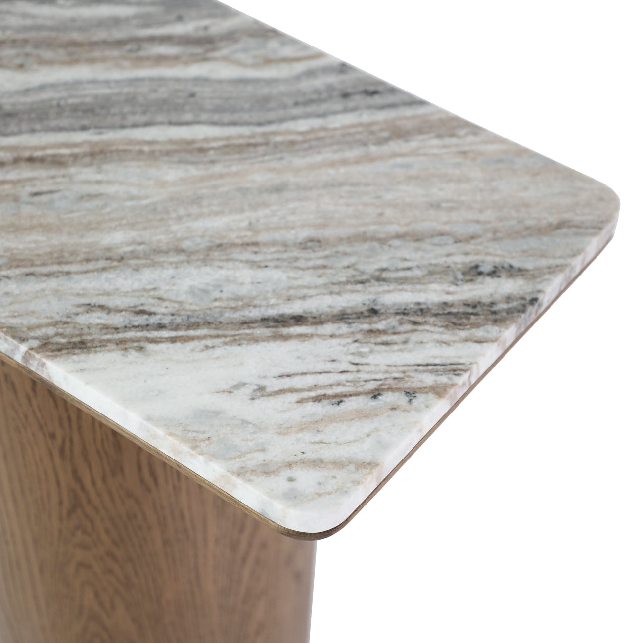 Barlow Marble Console Table - Walnut