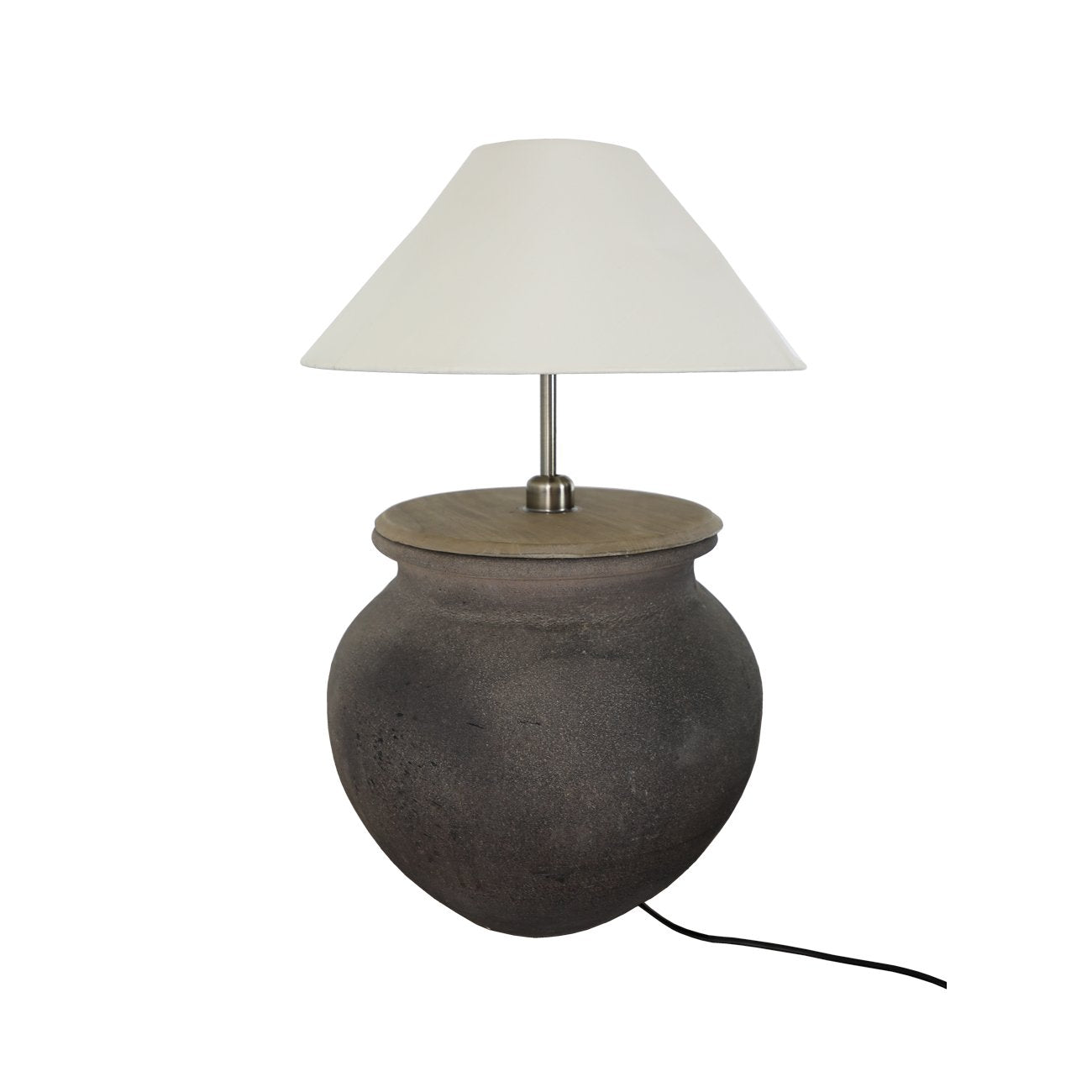Casa Natural Pot Lamp with Shade