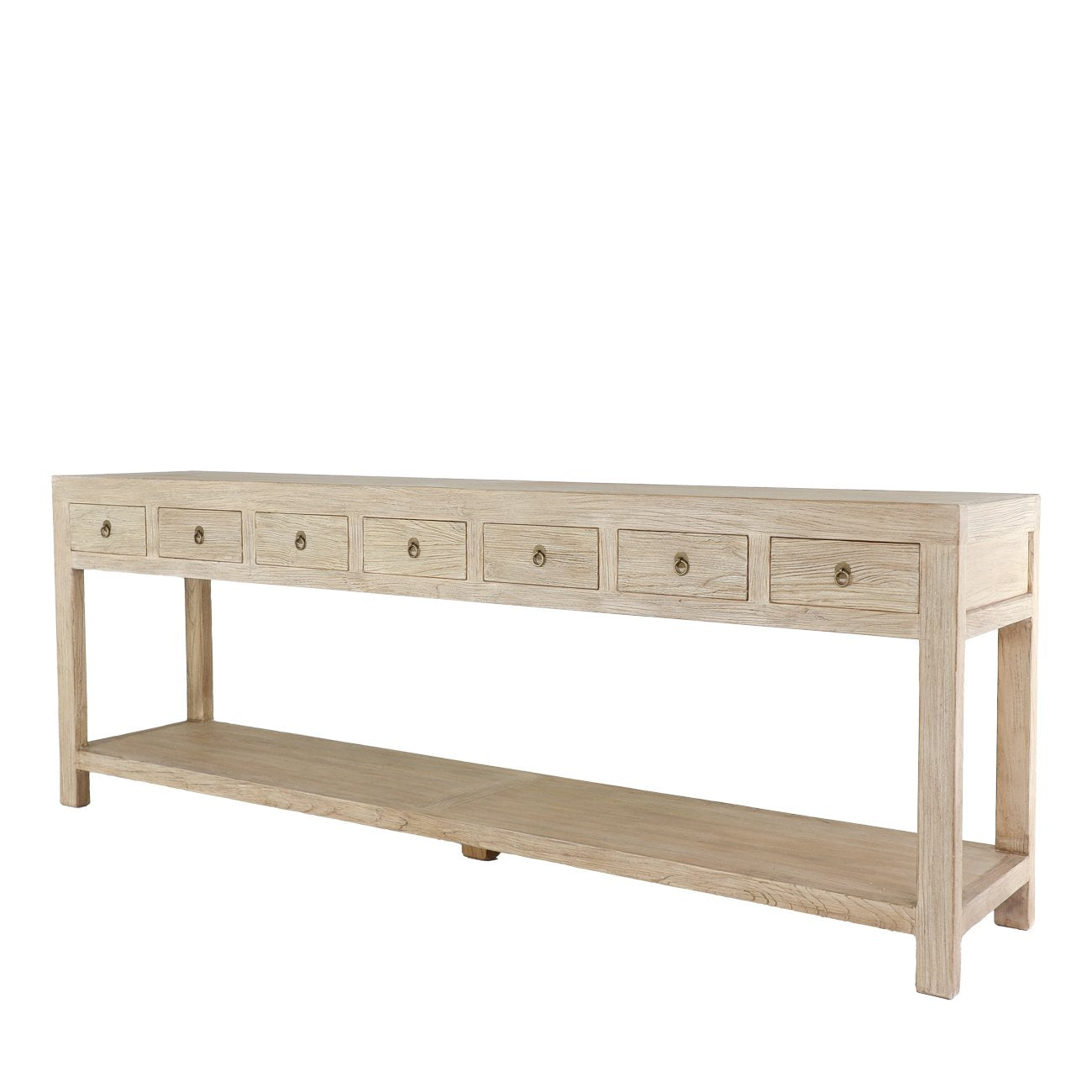 Casa 7-Drawer Console Table - Natural
