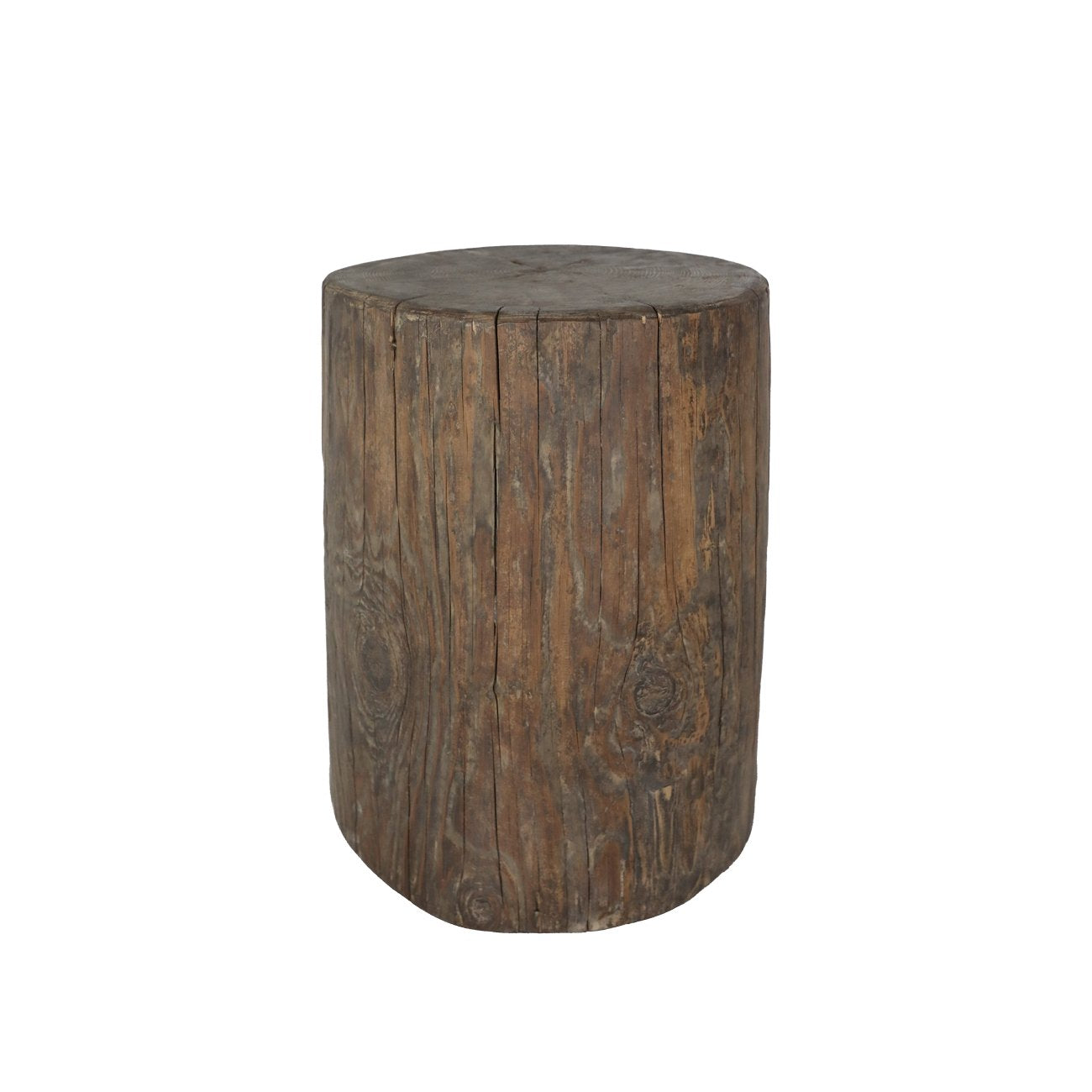 Casa Round Stump Side Table - Walnut