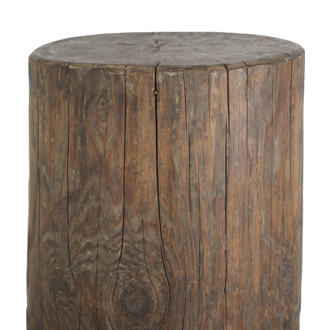 Casa Round Stump Side Table - Walnut