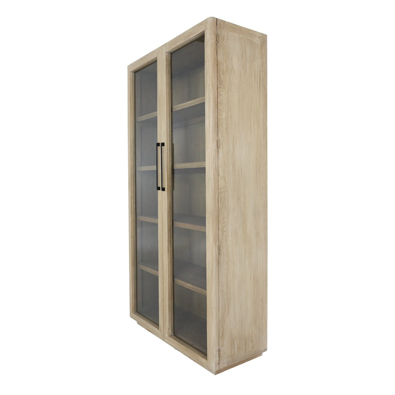 Casa 2-Door Glass Cabinet - Natural