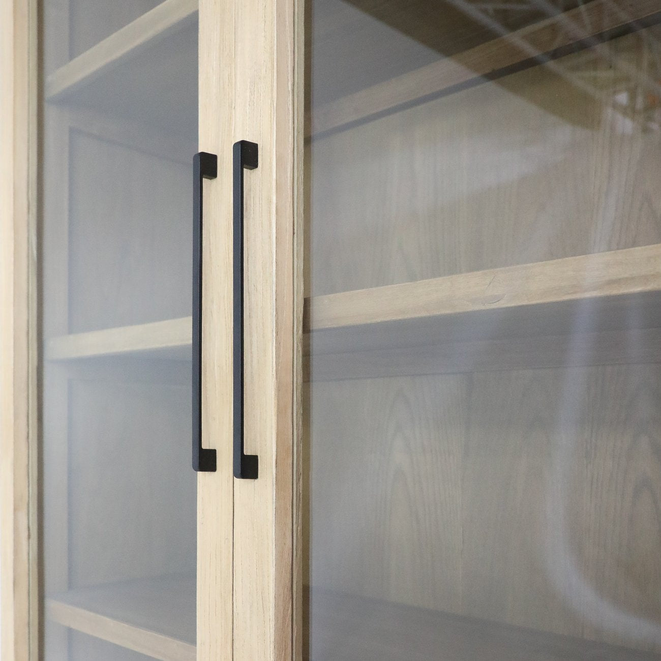Casa 2-Door Glass Cabinet - Natural
