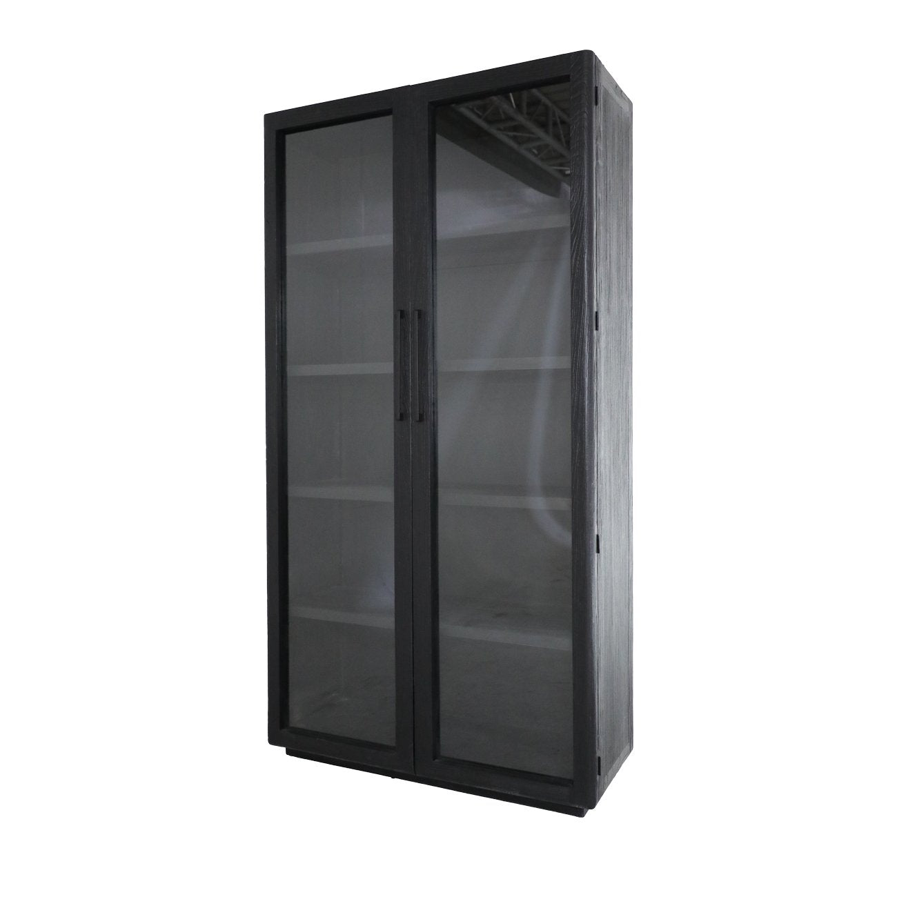 Casa 2-Door Glass Cabinet - Black