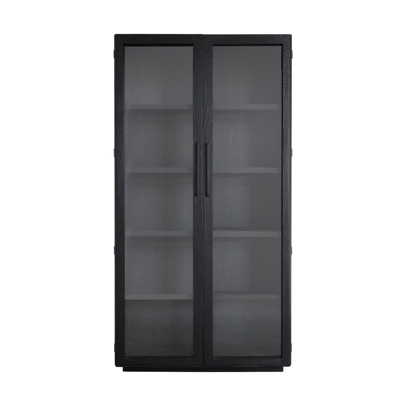 Casa 2-Door Glass Cabinet - Black