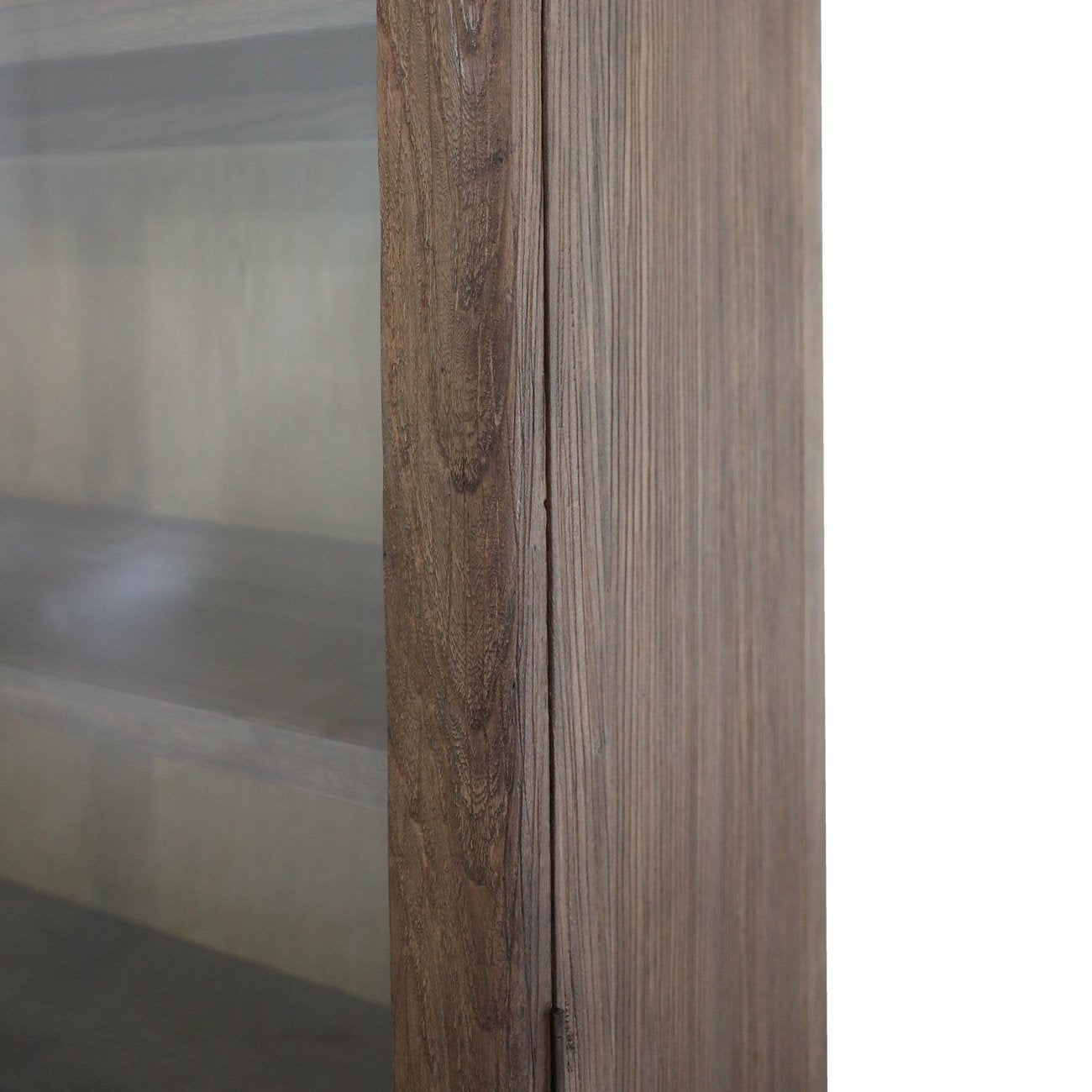 Casa 2-Door Glass Cabinet - Walnut