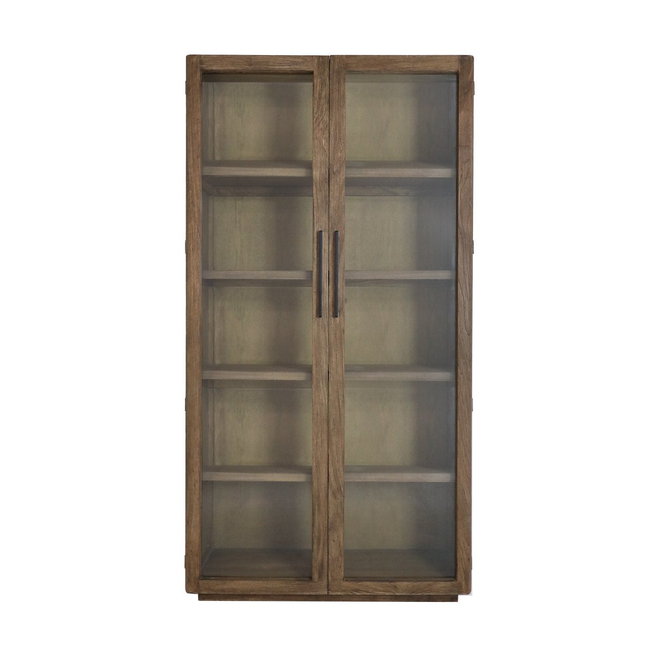 Casa 2-Door Glass Cabinet - Walnut