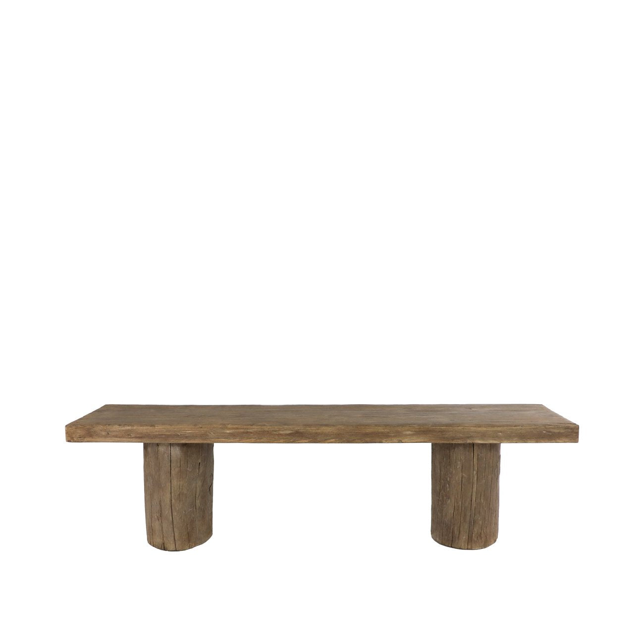 Casa Round Leg Bench - Walnut