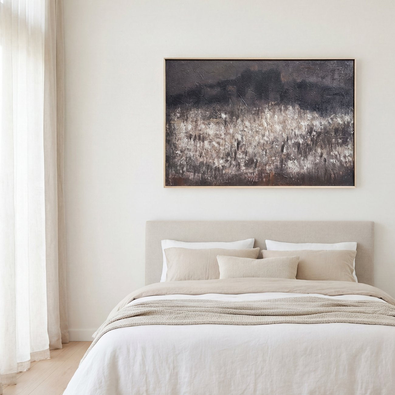 Wisp - Heavy Textured Framed Canvas
