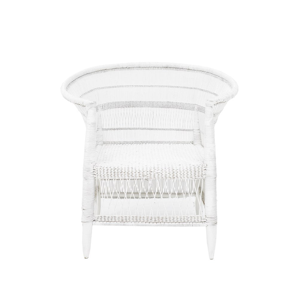 Malawi Cane Chair - White
