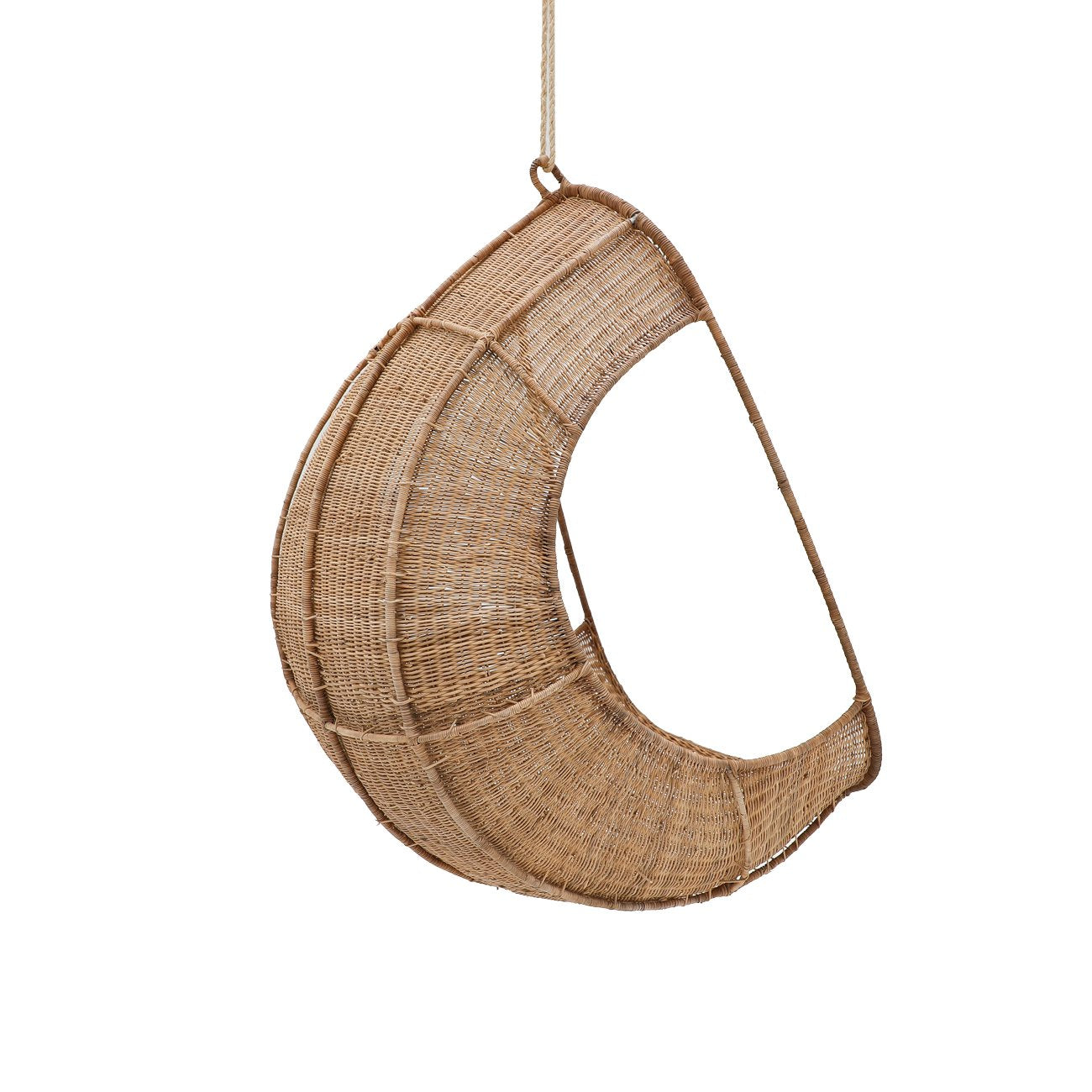 Malawi Cane Hanging Cocoon Chair - Natural
