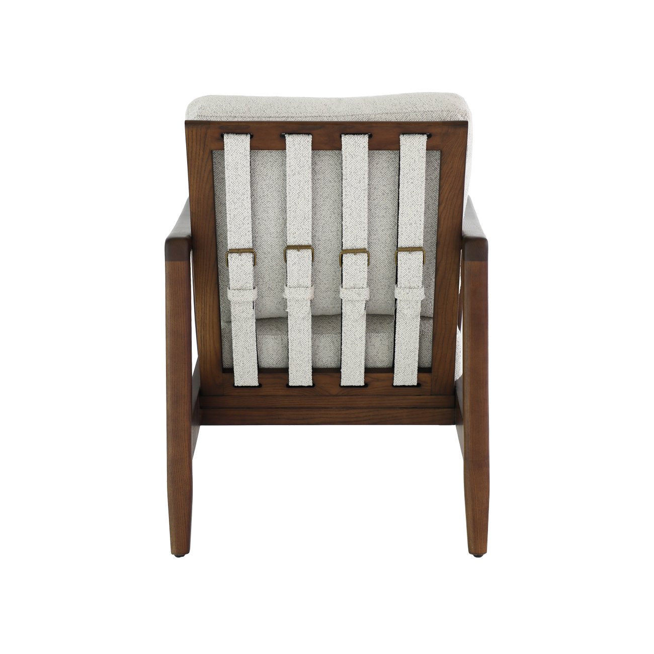 Reid Armchair - Pumice Fabric - Walnut Frame