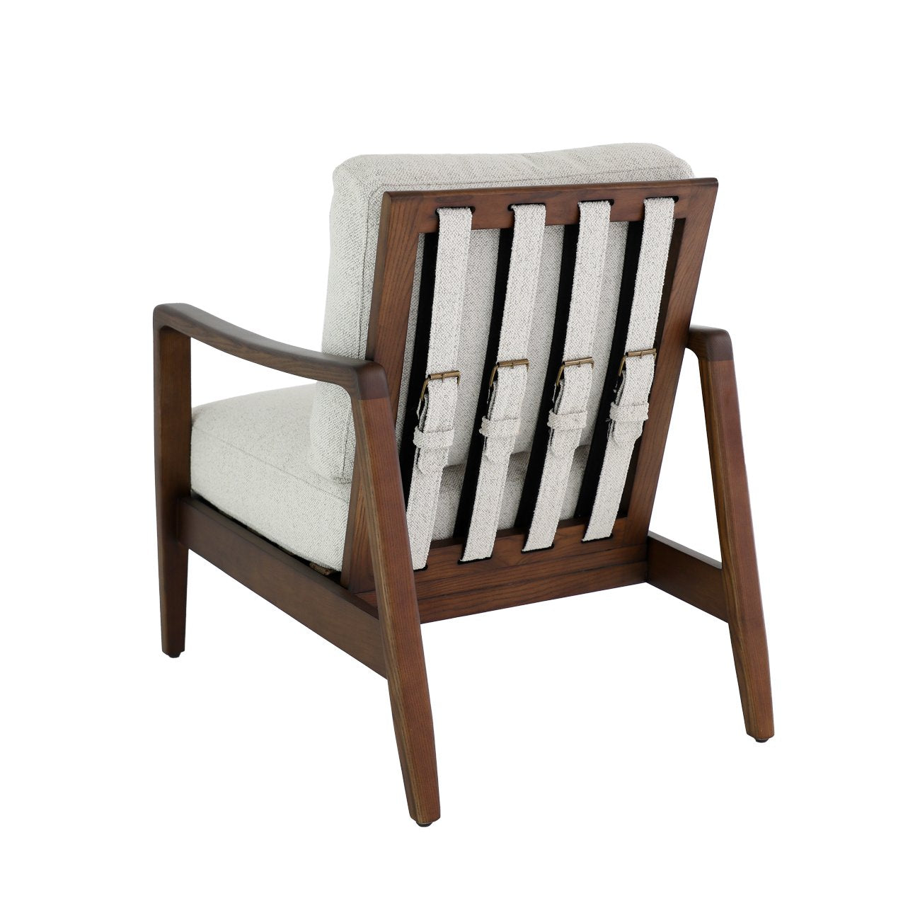 Reid Armchair - Pumice Fabric - Walnut Frame