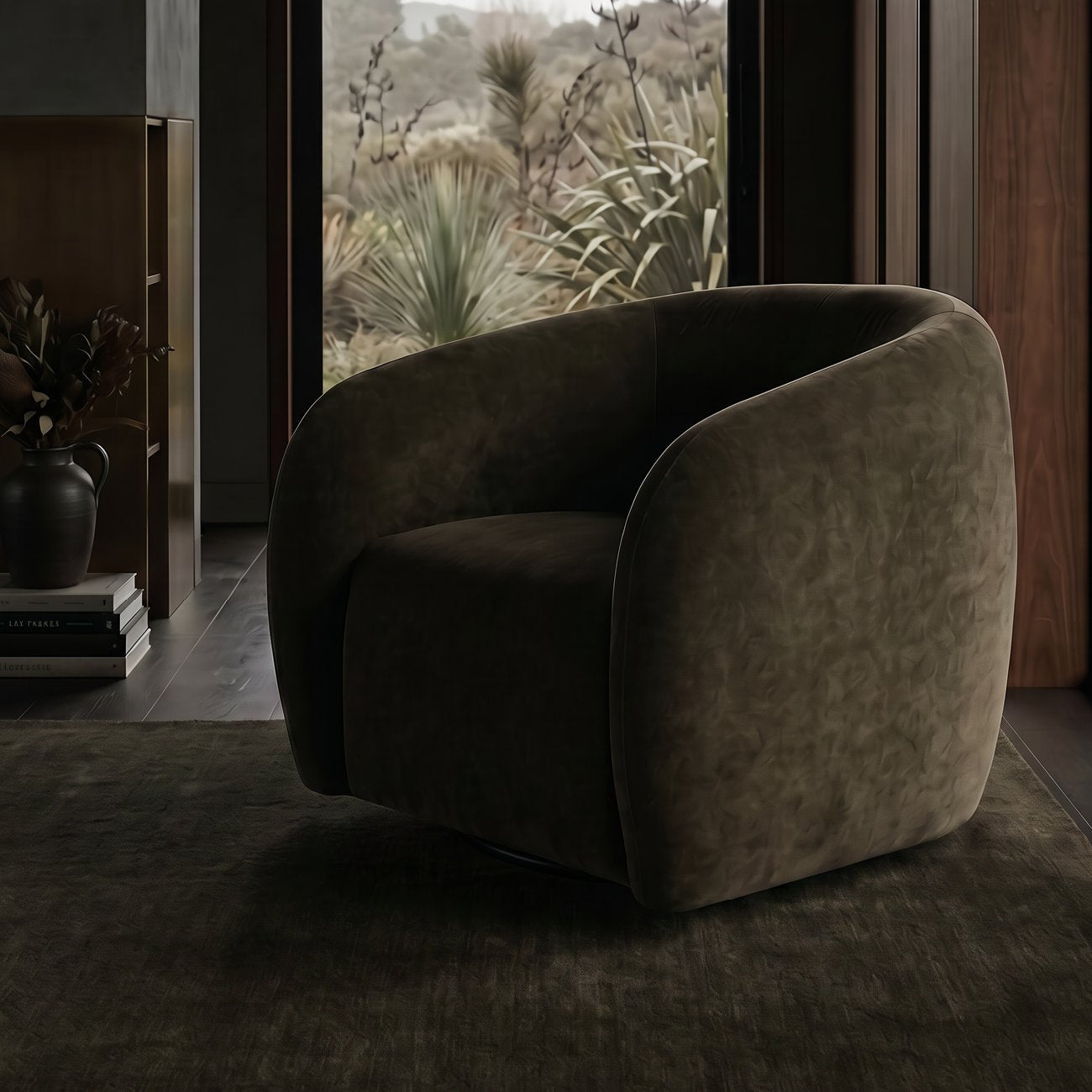 Max Swivel Chair - Moss