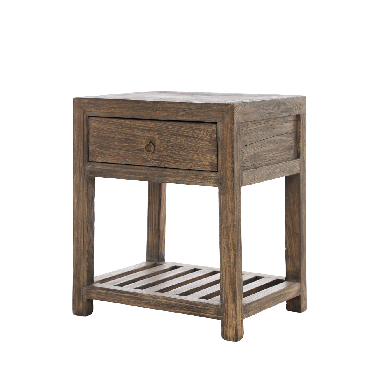 Casa Bedside with Slats - Walnut