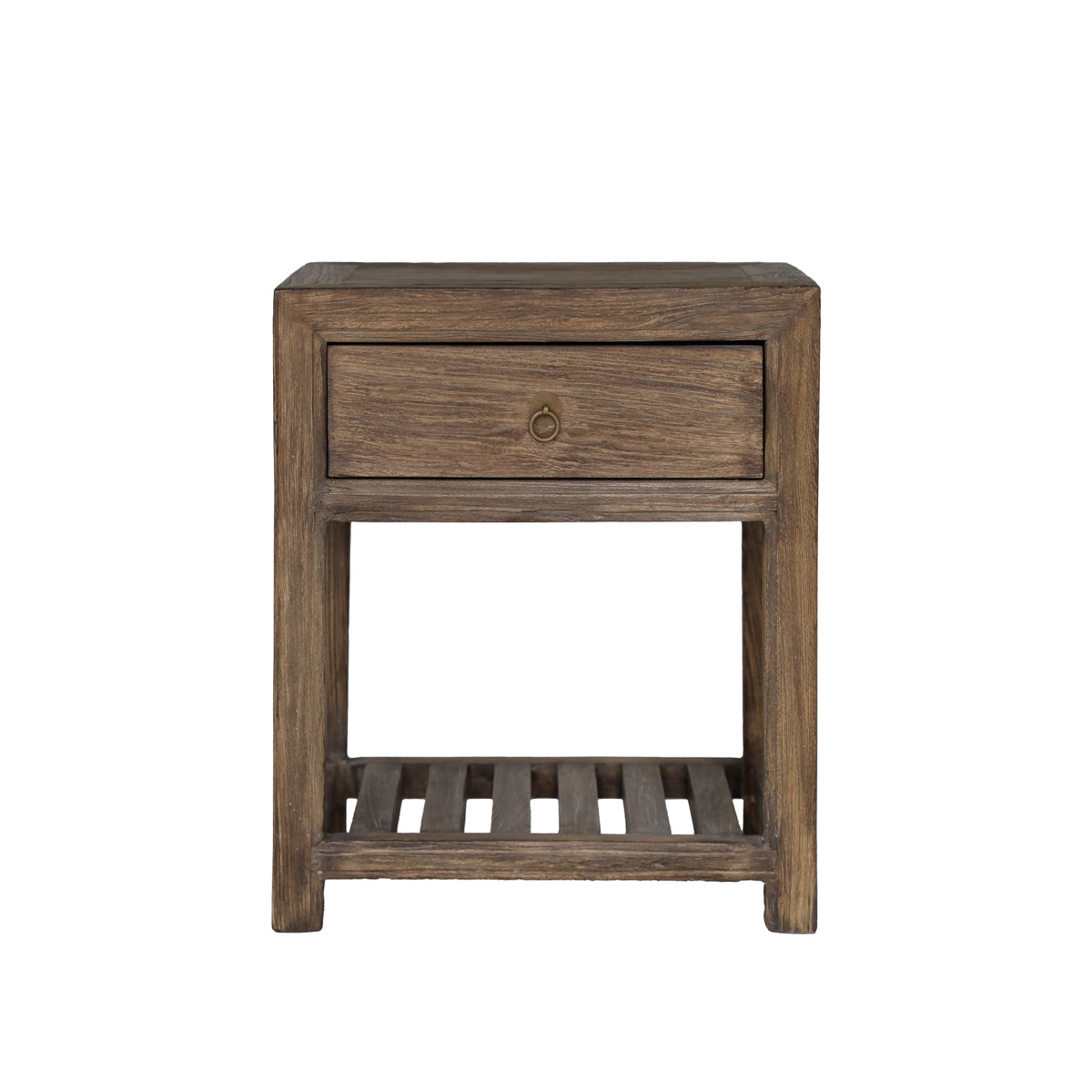 Casa Bedside with Slats - Walnut