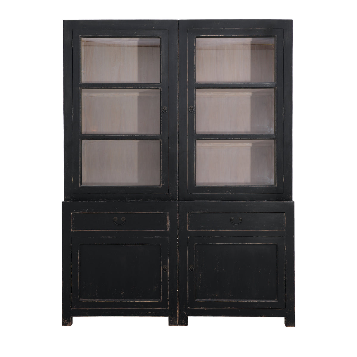 Casa Large Glass Cabinet - Black (LH)