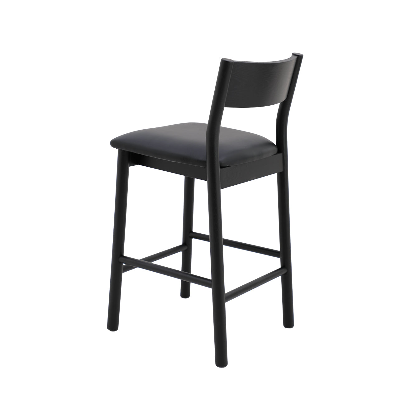Keaton Barstool - Black Frame/Black Leather