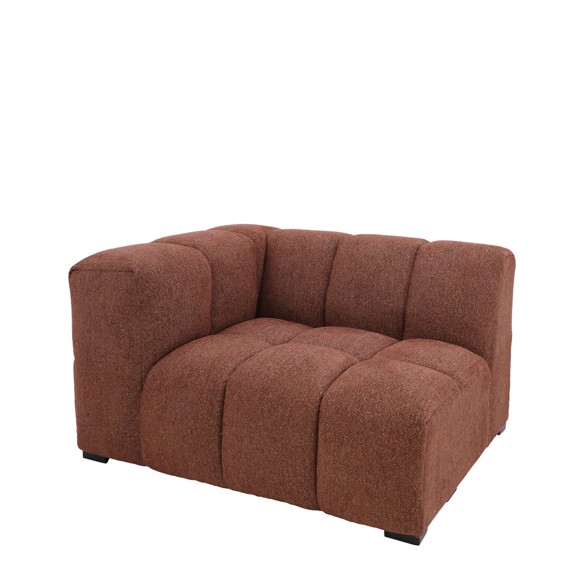 Manhattan Modular LH Armchair - Burnt Sienna