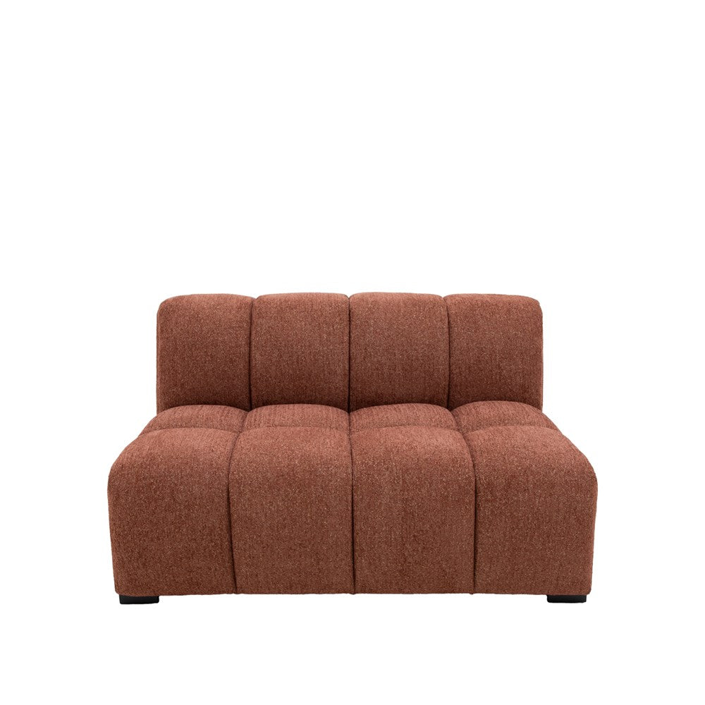 Manhattan Modular Sofa Armless - Burnt Sienna