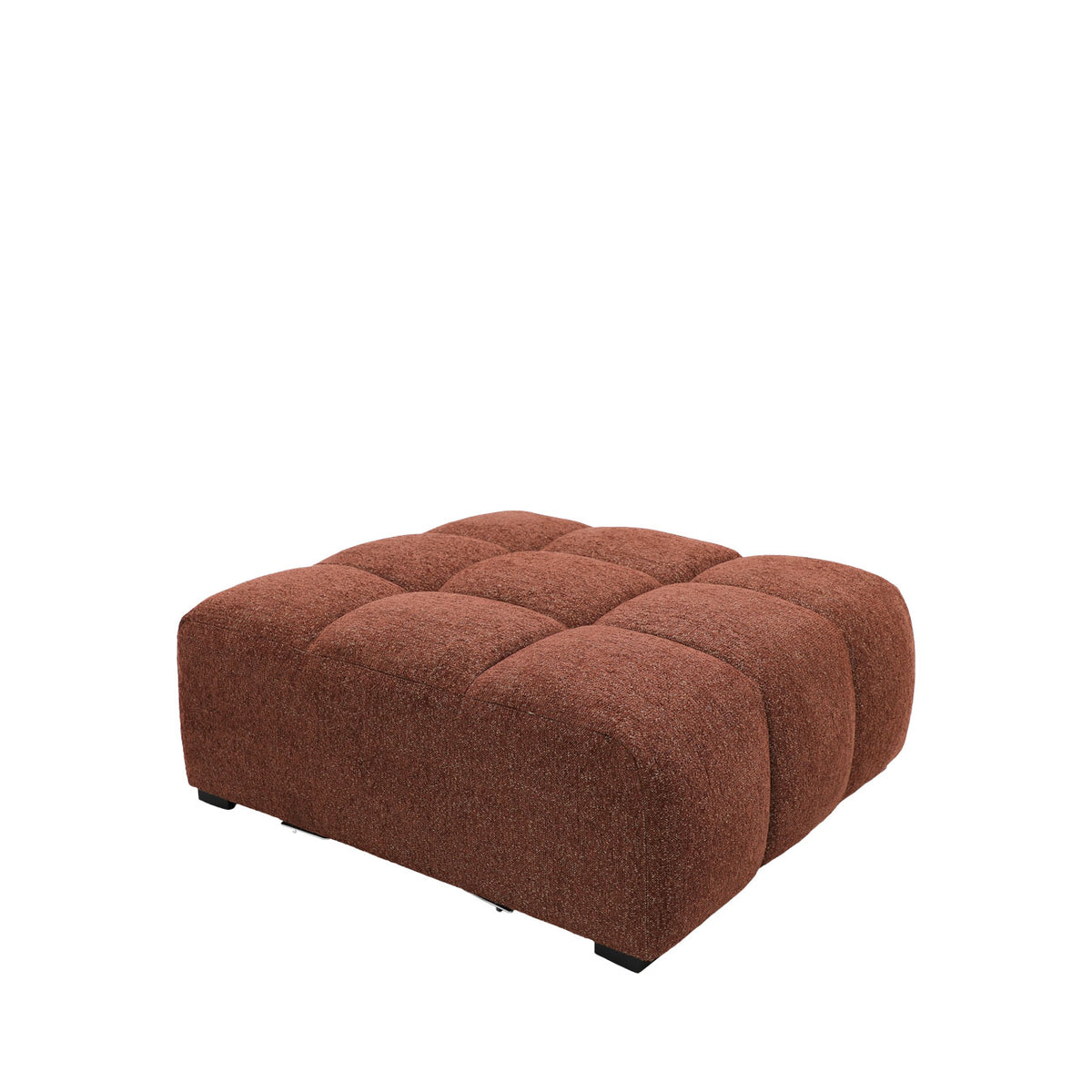 Manhattan Modular Ottoman - Burnt Sienna