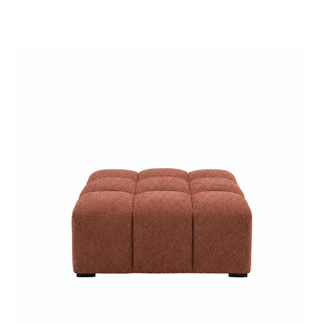 Manhattan Modular Ottoman - Burnt Sienna
