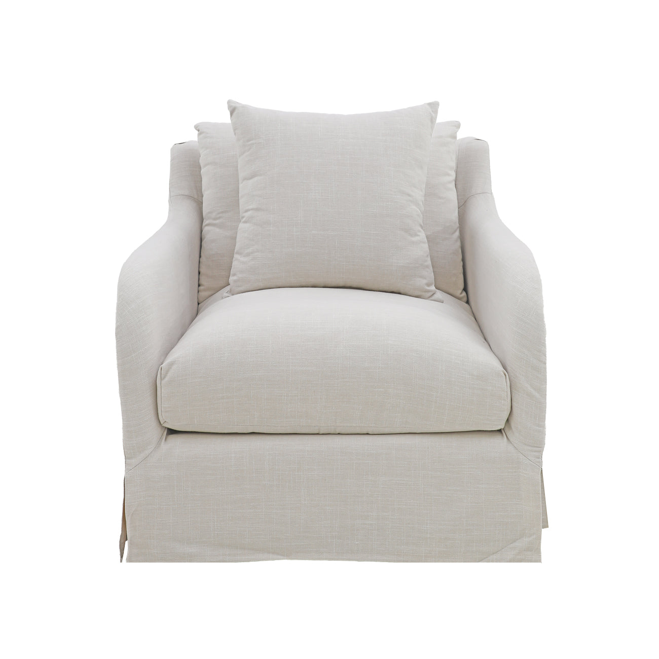Eden Slipcover Armchair - Pearl Oat