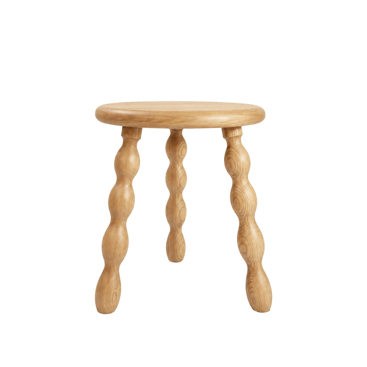 Bobbin Stool - Natural Oak