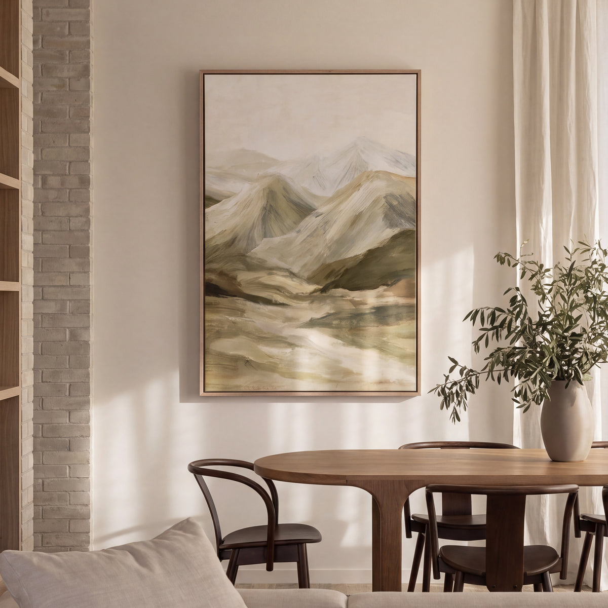 Ridge - Hand Embellished Framed Canvas