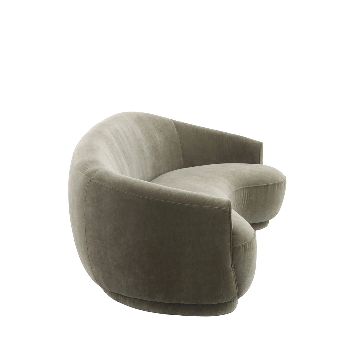 Velma Curved Sofa - Moss Green