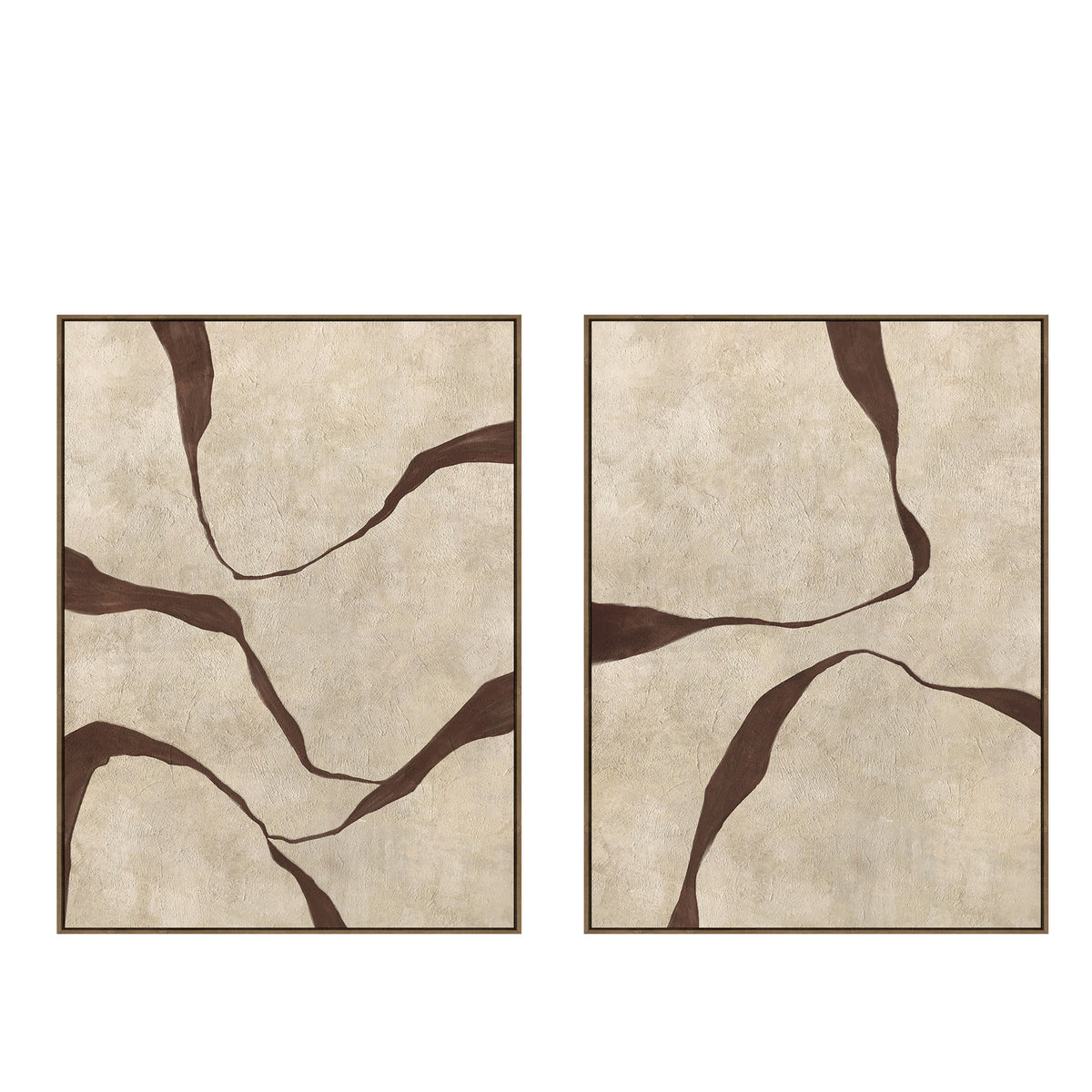 Taylor Set of 2 - Textured Surface Framed Canvas