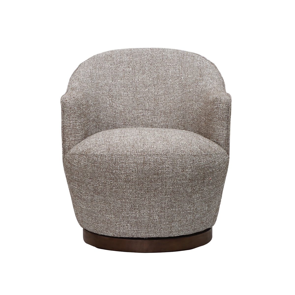 Ferguson Swivel Chair - Mid Brown