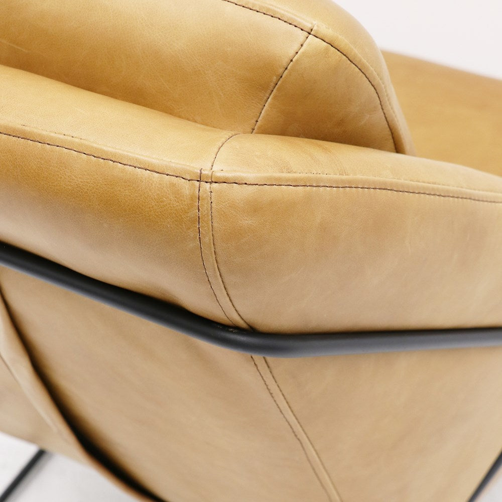 Workshop Leather Armchair - Golden Tan