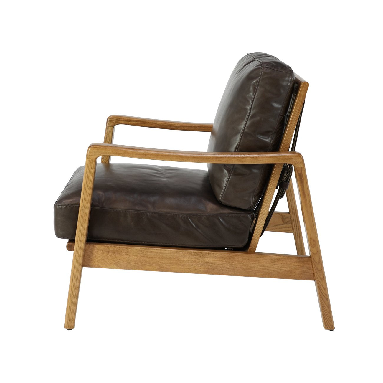 Reid Armchair - Brown Leather