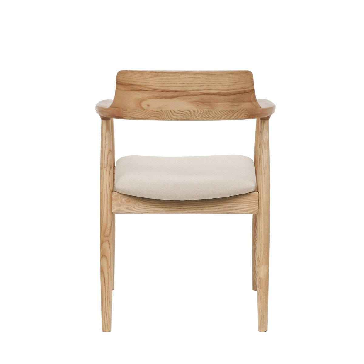 Ealing Dining Chair - Natural Frame/Linen Seat