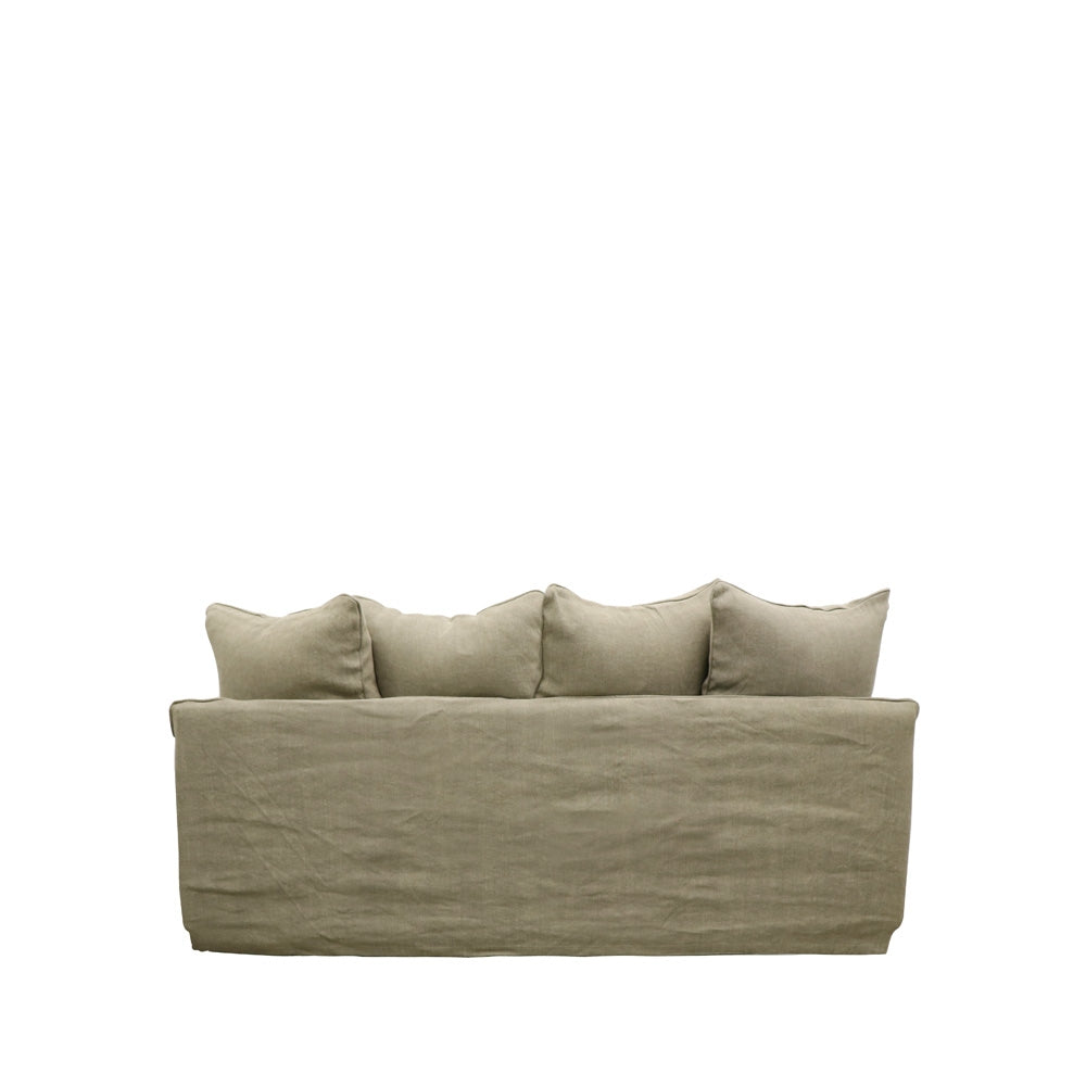 Lotus Slipcover Sofa 2 seater - Khaki