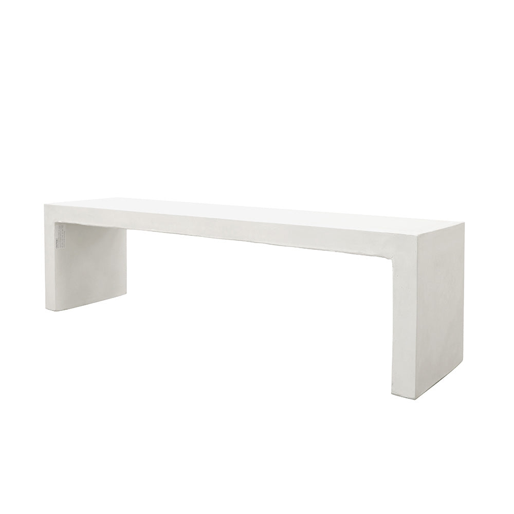 Palma Concrete Bench - 160cm - Chalk