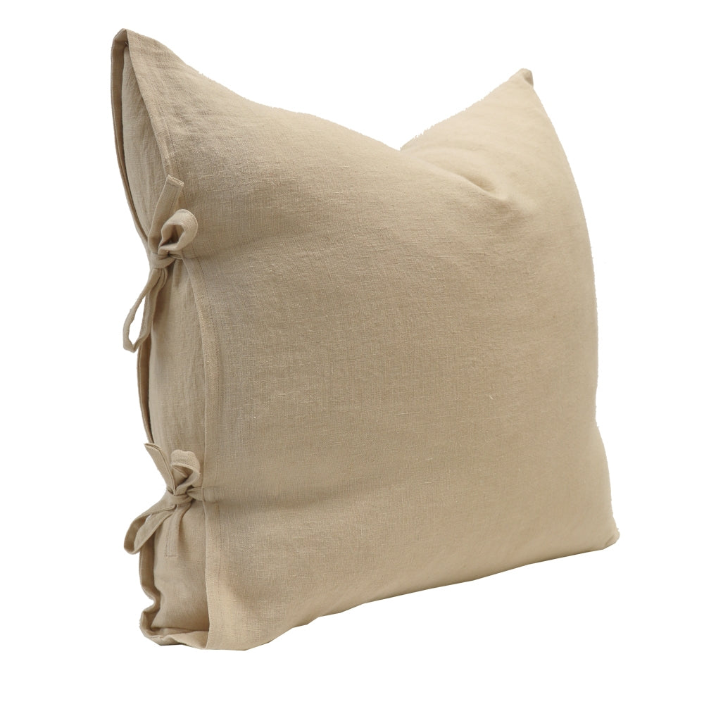 Tully Tie Cushion - Hazelnut