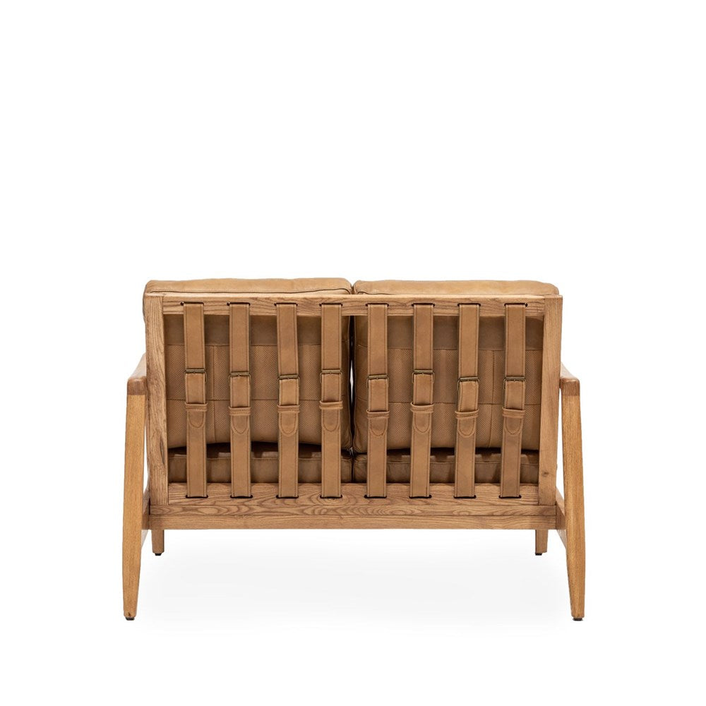 Reid 2 Seater Sofa - Tan Leather