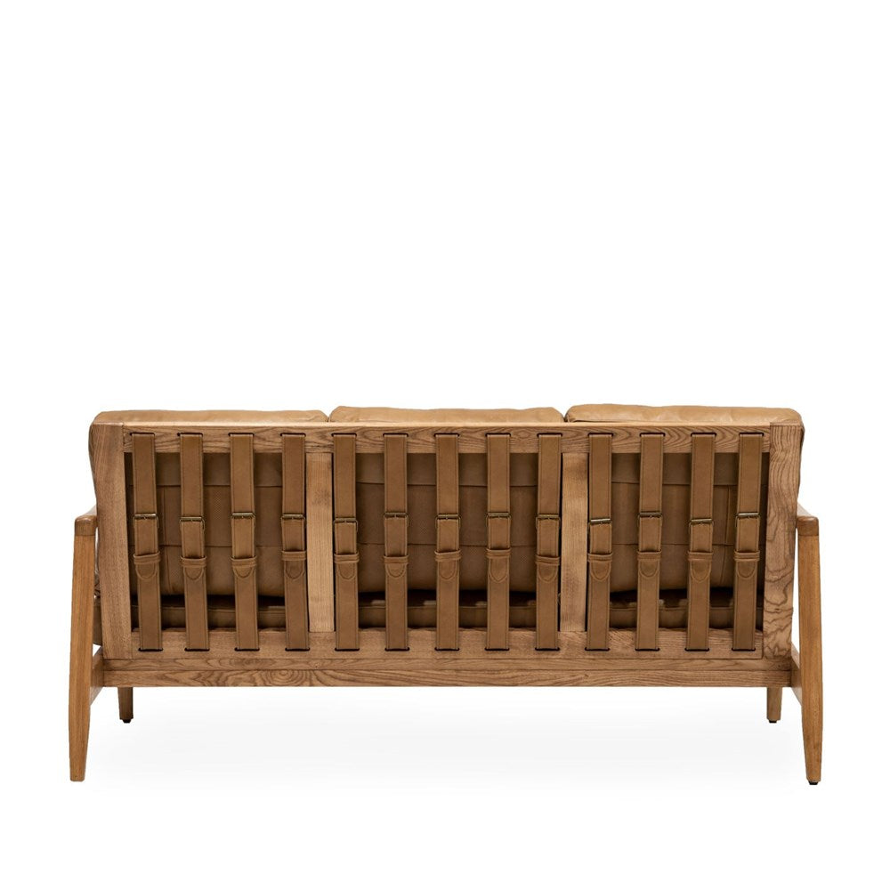 Reid 3 Seater Sofa - Tan Leather