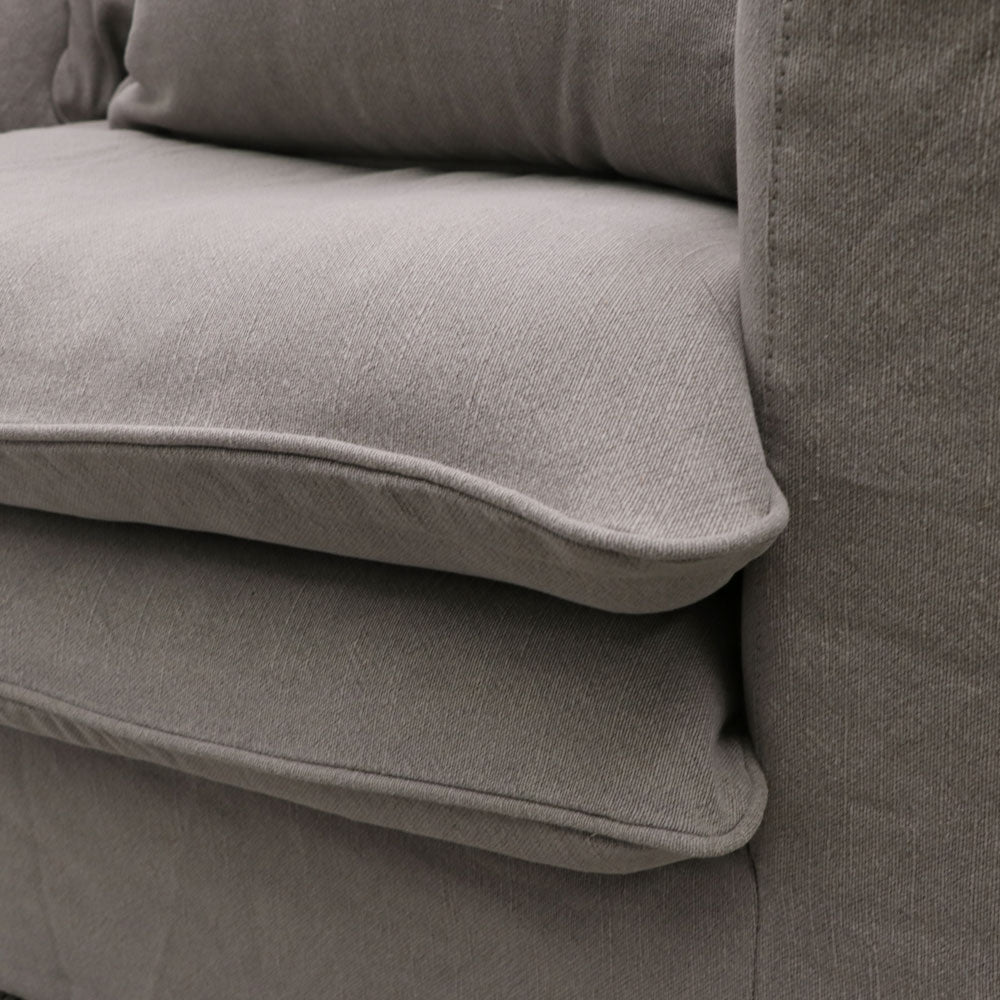 Keely Slipcover Armchair - Cement