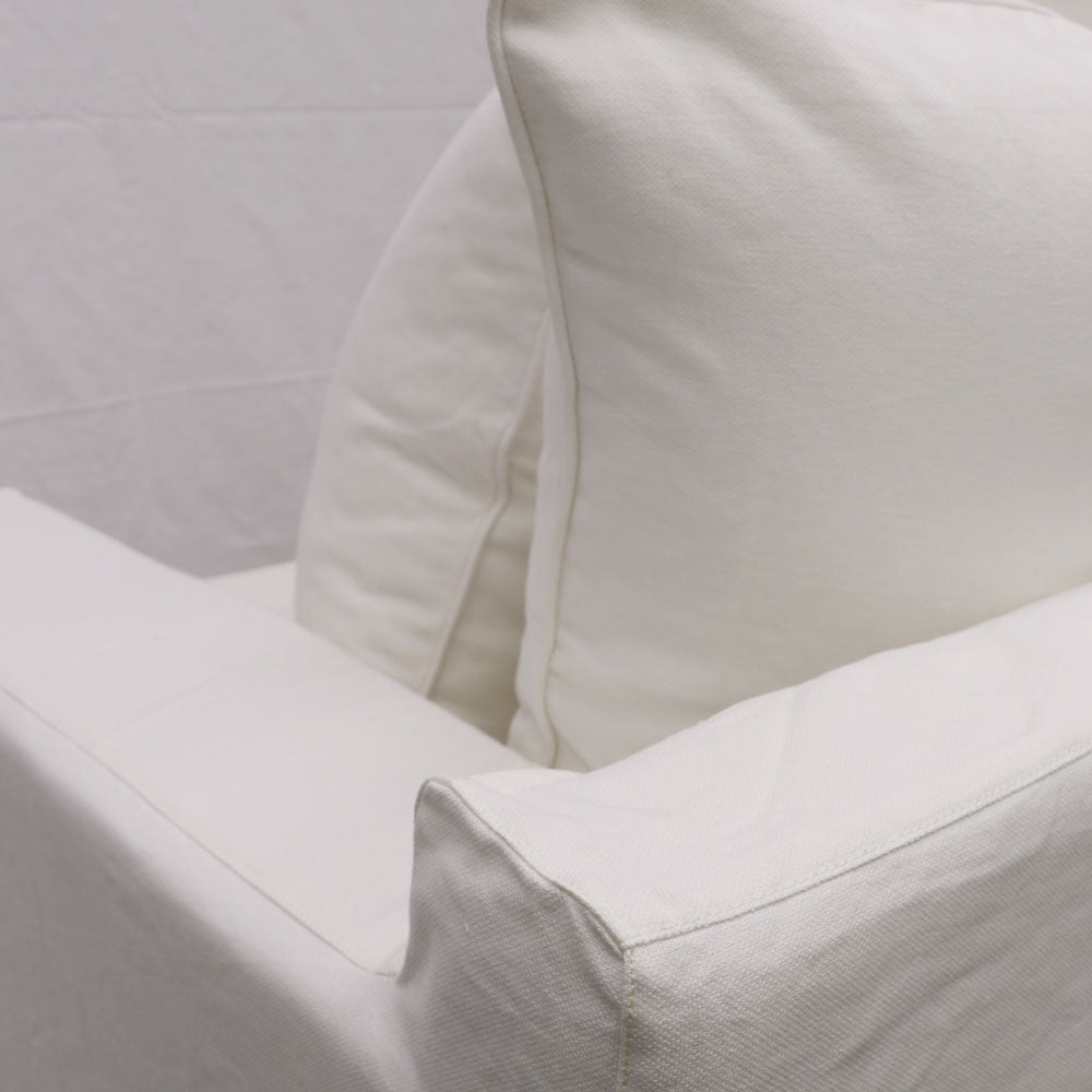 Keely Slipcover Armchair - White
