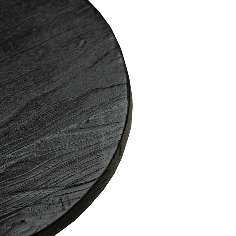 Parq Stool - 35cm Round - Black